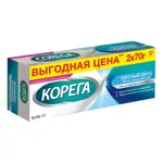 Корега Экстра сильная фиксация, крем для фиксации зубных протезов, 70 г, 2 шт, мятный вкус фото