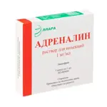 Адреналин, 1 мг/мл, раствор для инъекций, 1 мл, 5 шт. фото