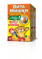 ВитаМишки Multi + йод + холин, пастилки жевательные, 30 шт, ассорти фото