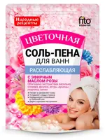 Народные рецепты Соль-пена для ванн Цветочная, соль для ванн, 200 г, 1 шт, расслабляющая фото
