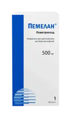 Пемелан, 500 мг, лиофилизат для приготовления раствора для инфузий, 1 шт. фото 