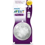 AVENT Natural Соска силиконовая для новорожденных, медленный поток, 0+ мес, 2 шт, арт. SCF651/27 (80510) фото