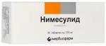Нимесулид, 100 мг, таблетки, 30 шт. фото 