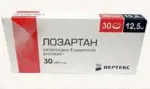 Лозартан-Вертекс, 12.5 мг, таблетки, покрытые пленочной оболочкой, 30 шт. фото