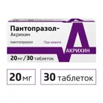 Пантопразол-Акрихин, 20 мг, таблетки, покрытые кишечнорастворимой пленочной оболочкой, 30 шт. фото 2