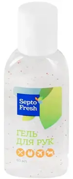 SeptoFresh Гель для рук антибактериальный, 60 мл, 1 шт. фото 