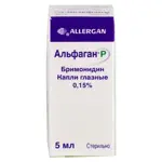 Альфаган Р, 0.15%, капли глазные, 5 мл, 1 шт. фото