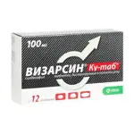 Визарсин Ку-таб, 100 мг, таблетки, диспергируемые в полости рта, 12 шт. фото 