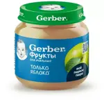 Гербер детское пюре, пюре, 125 г, 1 шт, яблоко фото