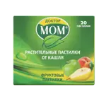 Доктор МОМ растительные пастилки от кашля, пастилки, 20 шт, фруктовые Доктор МОМ растительные пастилки от кашля, пастилки, 20 шт, фруктовые фото 1