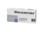 Феназепам, 1 мг, таблетки, диспергируемые в полости рта, 10 шт. Феназепам, 1 мг, таблетки, диспергируемые в полости рта, 10 шт. фото 1