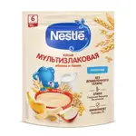 Nestle Каша молочная Мультизлаковая, каша детская молочная, 200/220 г, 1 шт, яблоко + банан фото
