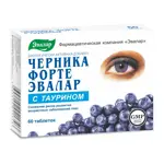 Эвалар Черника форте с таурином, 0.62 г, таблетки, покрытые оболочкой, 60 шт. фото