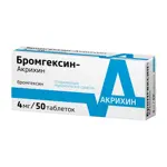 Бромгексин-Акрихин, 4 мг, таблетки, 50 шт. Бромгексин-Акрихин, 4 мг, таблетки, 50 шт. фото 4