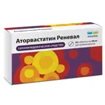 Аторвастатин Реневал, 40 мг, таблетки, покрытые пленочной оболочкой, 30 шт. фото 