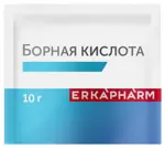 Эркафарм Борная кислота с тальком, порошок для наружного применения, 10 г, 1 шт. фото 