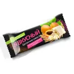 Я Вкусный Батончик-мюсли, батончик, 25 г, 1 шт, абрикос, в белом шоколаде фото