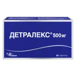 Детралекс, 500 мг, таблетки, покрытые пленочной оболочкой, 60 шт. Детралекс, 500 мг, таблетки, покрытые пленочной оболочкой, 60 шт. фото 2