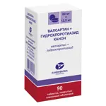 Валсартан + Гидрохлоротиазид Канон, 80 мг + 12.5 мг, таблетки, покрытые пленочной оболочкой, 90 шт. фото