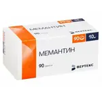 Мемантин-Вертекс, 10 мг, таблетки, покрытые пленочной оболочкой, 90 шт. фото
