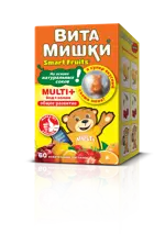 ВитаМишки Multi + йод + холин, пастилки жевательные, 60 шт, ассорти фото