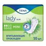 Tena Lady Slim Mini Прокладки урологические, прокладки урологические, 10 шт, 2 капли фото 1