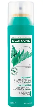 Klorane Шампунь сухой себорегулирующий с экстрактом крапивы и витамином Е, спрей, 150 мл, 1 шт. фото