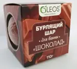 Oleos шар бурлящий для ванн, 110 г, 1 шт, шоколад фото