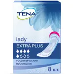 Tena Lady Extra Plus Прокладки урологические, прокладки урологические, 8 шт, 5 капель Tena Lady Extra Plus Прокладки урологические, прокладки урологические, 8 шт, 5 капель фото 1
