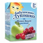 Бабушкино Лукошко Сок, сок, 200 мл, 1 шт, яблоко + вишня, осветленный фото