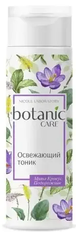 Botanic care Тоник освежающий для лица, тоник для лица, 200 мл, 1 шт, Мята Крокус Подорожник фото