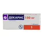 Декарис, 150 мг, таблетки, 1 шт. фото