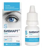 Бивиарт Софт Раствор офтальмологический увлажняющий, 0.1%, капли глазные, 10 мл, 1 шт. фото