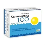 Калия йодид, 0.1 мг, таблетки, 100 шт. фото