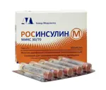 РОСИНСУЛИН М микс 30/70, 100 МЕ/мл, суспензия для подкожного введения, 3 мл, 5 шт, в картриджах фото 