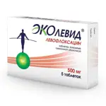 Левофлоксацин Эколевид, 500 мг, таблетки, покрытые пленочной оболочкой, 5 шт. фото