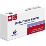 Лозартан-Н Канон, 12.5 мг+50 мг, таблетки, покрытые пленочной оболочкой, 60 шт. фото 