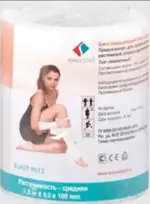 Бинт эластичный медицинский ELAST, 10 см х 3 м, 1 шт, средней растяжимости фото