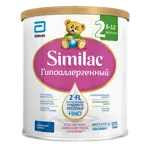 Similac Гипоаллергенный 2, смесь молочная сухая, 750 г, 1 шт, для детей с 6 месяцев фото