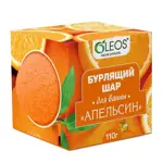 Oleos шар бурлящий для ванн, 110 г, 1 шт, апельсин Oleos шар бурлящий для ванн, 110 г, 1 шт, апельсин фото 2