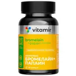 Витамир Бромелайн + Папаин комплекс пищеварительных ферментов, капсулы, 90 шт. фото