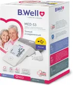 Тонометр автоматический B.Well MED-53, 1 шт, с адаптером фото