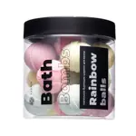 Fabrik Cosmetology Шарики бурлящие маленькие для ванны rainbow balls, соль для ванн, 300 г, 1 шт. фото