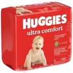 Huggies ultra comfort салфетки влажные детские, салфетки влажные, 168 шт, алоэ вера фото
