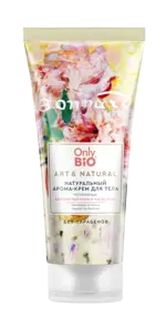 Only bio art&natural арома-крем для тела натуральный увлажняющий бархатистый пион и масло розы, крем для тела, 75 мл, 1 шт. фото