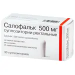 Салофальк, 500 мг, суппозитории ректальные, 30 шт. фото