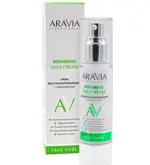 Aravia Laboratories Крем восстанавливающий, крем для лица, 50 мл, 1 шт, с маслом ши фото