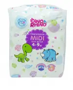 Dino&Rhino Midi подгузники для детей, 4-9 кг, 22 шт. фото