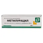 Метилурацил, 10%, мазь для местного и наружного применения, 25 г, 1 шт. фото