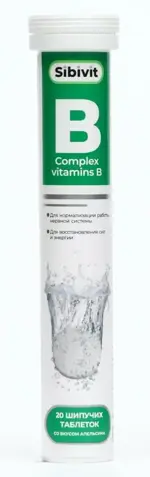 Nota Vita Витамины группы B, шипучие таблетки, 20 шт, апельсин фото